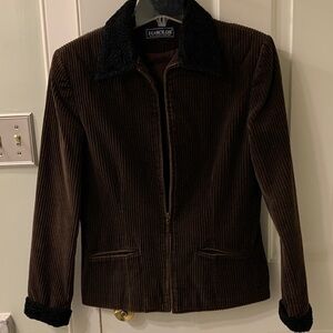 Harold's Dark Brown Corduroy Jacket.